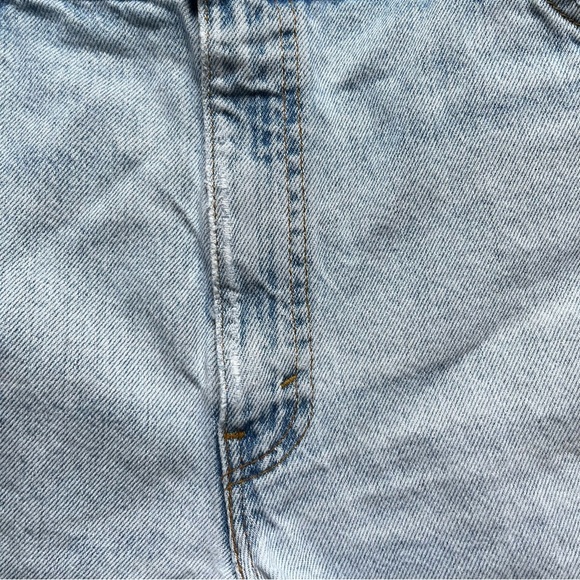 Vintage Levi’s Orange Tab American Flag Raw Hem Distressed Denim cut off Jeans - Picture 6 of 14